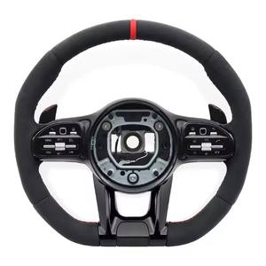 Conjunto de Volante de Coche Completo en Gamuza para <span class=keywords><strong>Mercedes</strong></span> Benz AMG W204 W205 W213 Clase E GLA X156 ML W166 W177 W176 W246 W221 W222 - Product Image 1