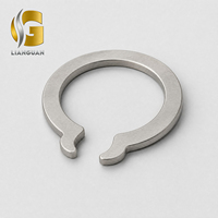 Guanlian Wholesale Customized Stainless Steel External Circlip Shaft Retaining Ring Zinc Plated Snap Ring Fastener