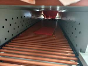 Four thermorétractable Hipac BS4522LN Machine de rétrécissement à circulation d'air chaud Tunnel d'emballage thermorétractable électrique pour matériau POF/PVCFilm - Product Image 5