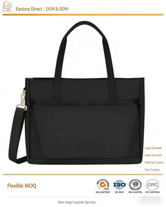 Sac fourre-tout unisexe matelassé avec poignée rembourrée, grand sac de voyage en nylon imperméable avec doublure en polyester - Product Image 1