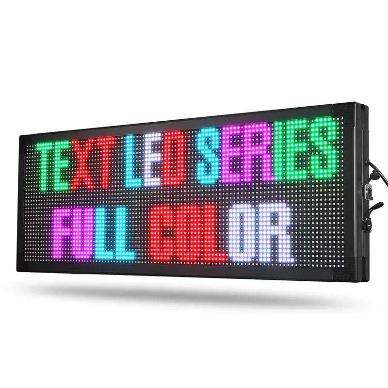 Boutique ouverte, publicité extérieure intérieure, panneau d'affichage de modules LED avec lettre courante, enseigne LED lumineuse Neo personnalisée