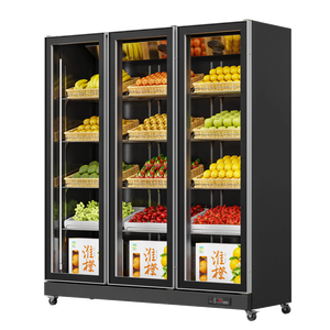 Cửa Duy Nhất <span class=keywords><strong>400L</strong></span> Siêu Thị Thương Mại Rau Trái Cây Hiển Thị Tủ Lạnh Tủ Lạnh Cho Trái Cây Và Rau Quả - Product Image 3