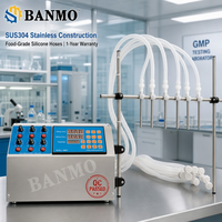 BANMO Remplisseuse de comptoir à grand volume pour huiles alimentaires et de cuisson, 6 buses, débit de 4000 ml/min par tête pour un remplissage rapide en vrac