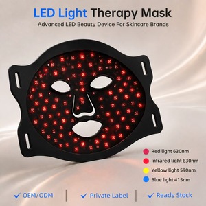 In Stock 4 Mode <strong>LED</strong> Facial <strong>Mask</strong> With Controller Type C Rechargeable Red <strong>Light</strong> Beauty Device - Product Image 3