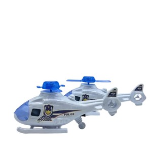 Jouet hélicoptère volant à tirer par cordon en plastique avec lumière, pour enfants - Product Image 1