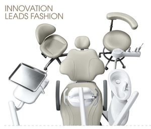 SL8300Dental trattamento sedia odontoiatrica High-end sedia dentale elegante schienale esterno bottiglia d'acqua americana vassoio strumenti - Product Image 2