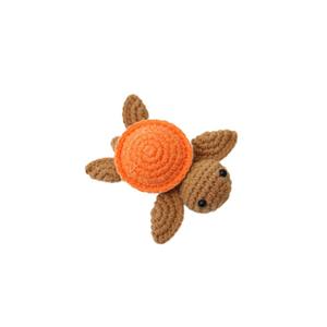 Nouvelle Tendance Transfrontalière : Sac Bandoulière Tortue en Peluche Courte au Crochet Fait Main, Modèle <span class=keywords><strong>Poupée</strong></span> en Fil Finie, avec Motif Rose et Pot de Plante - Product Image 4