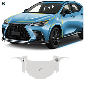 Película automotriz transparente tpu7.5MIL de alta calidad al por mayor transfronteriza precortada <span class=keywords><strong>para</strong></span> LEXUS NX 250 350 350H 450H 2022-2024 - Product Image 4