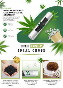 Accessoires <span class=keywords><strong>de</strong></span> fumage personnalisés : filtre à charbon actif, biodégradable, <span class=keywords><strong>cartouche</strong></span> filtrante en céramique respectueuse <span class=keywords><strong>de</strong></span> l'environnement - Product Image 2