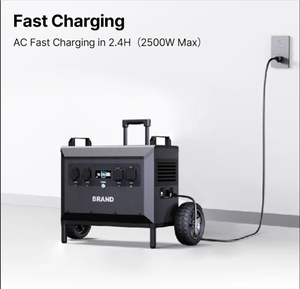 แบตเตอรี่สำรองพลังงานบ้าน Lifepo4 3KW เครื่องกำเนิดไฟฟ้าพกพา 3000w เครื่องกำเนิดพลังงานแสงอาทิตย์อุตสาหกรรม 3600w สถานีไฟฟ้าพกพาแบบกันน้ำ - Product Image 3