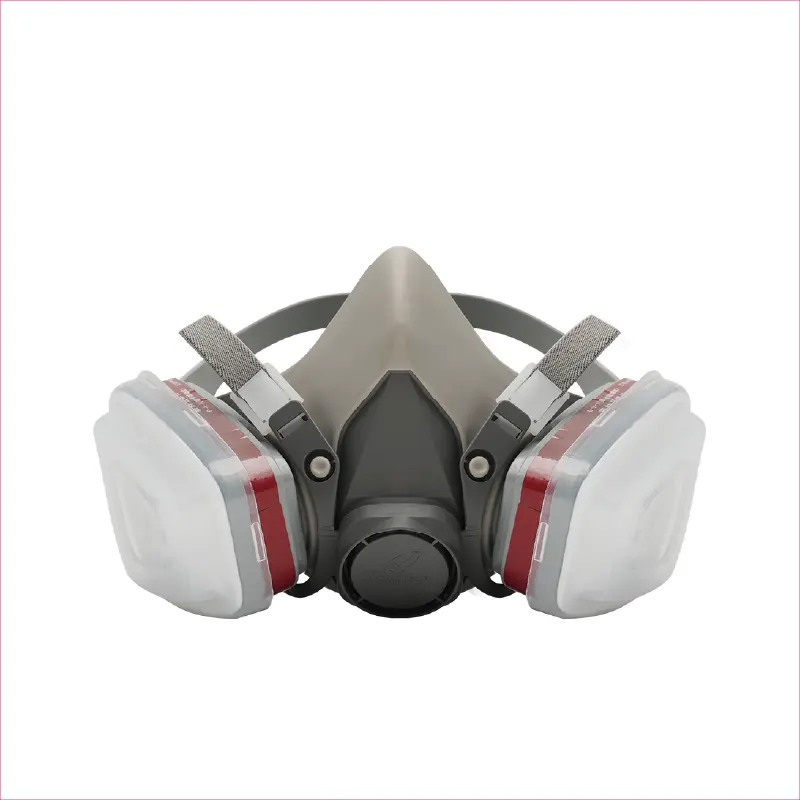Vaultex mezza faccia di gomma particolato respiratore con doppio filtro riutilizzabile di sicurezza industriale maschera antigas protettiva