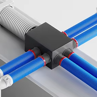 Boîtier de distribution d'air et dispositif de raccordement d'air frais pour systèmes de ventilation CVC, fonction de réduction du bruit et d'insonorisation