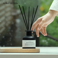 Bouteille en verre personnalisée de 120ml, désodorisant de maison, marque privée, diffuseur de roseaux d'arôme de luxe