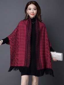 ファッションカスタムデザインかぎ針編み冬柄中国風女性ファッションショール売れ筋 - Product Image 3
