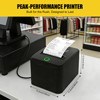Impresora Térmica de Recibos de 80mm Compatible con USB y POS, con Cortador Automático, para Restaurantes, Cocinas y Supermercados