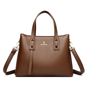 Bolsos cruzados de cuero PU de gran capacidad y alta calidad para mujer, bolso de hombro de diseñador de lujo, bolso de mano informal para mujer - Product Image 4