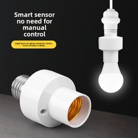 Support de lampe intelligent transfrontalier à détection infrarouge corporelle, réglable, avec culot E27 et contrôle par la lumière, bornes 2/3 broches
