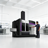 Mesin Pemotong Logam Industri yang Efisien dan Tahan Lama untuk Benda Kerja Besar, Mesin Bubut CNC Vertikal Presisi Tinggi