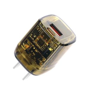 OEM PD 33W 30W GaN PPS <span class=keywords><strong>Chargeur</strong></span> rapide Adaptateur intelligent USB C PD QC <span class=keywords><strong>Chargeur</strong></span> mural <span class=keywords><strong>iPhone14</strong></span> iPad Téléphones mobiles Tablette EU Transparent - Product Image 4
