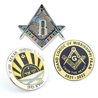 Pins de revers maçonniques en fer, métal et laiton, souvenirs et cadeaux promotionnels, avec logo personnalisé, fabrication usine