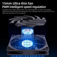 Ventilateur de refroidissement CPU PWM SNOWMAN MC75-8 4 broches 120 mm 8 caloducs pour mini PC, ordinateur de bureau