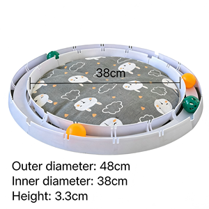 Оптовая продажа напрямую с завода: Лежанка-лежанка для кошек с шариком-треком – Новинка, хит продаж, игрушка для самостоятельных игр кошек - Product Image 3