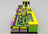 Château gonflable géant et aire de jeux gonflable pour parc d'attractions, en PVC de qualité commerciale, pour usage intérieur/extérieur