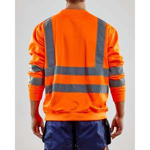 BLAKLADER - 334119745300XS Sudadera Hi-Vis Naranja-EAN 7330509313312 ROPA DE TRABAJO DE LA HI-VIS - Product Image 4