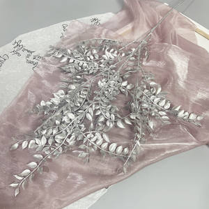 Bunga popular hogar Navidad decoración plata flores artificiales MESA CENTRO DE MESA flores para el diseño de la boda - Product Image 3