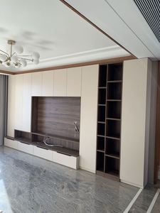 Meuble mural TV minimaliste Aimsp, nouveau design en bois, design moderne et luxueux pour un ensemble de meubles personnalisé - Product Image 6