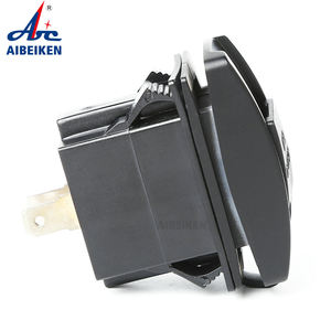 Заводская цена, 2-контактный двойной порт постоянного тока 12 В 24 В синий красный зеленый светодиодный свет 4,8 Ампер автомобильное зарядное устройство <span class=keywords><strong>USB</strong></span> розетка - Product Image 4