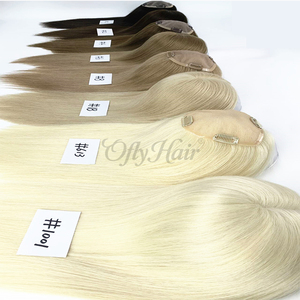 Vente en gros usine : Topper respirant 5*5 en cheveux humains mono et base PU, cuticules alignées - Product Image 4