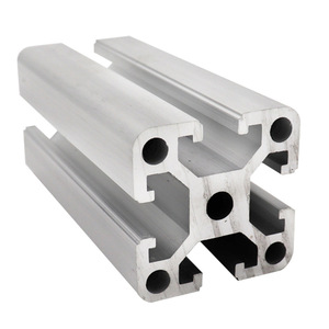 Industrial Aluminum Profiles 40mm European Standard 6063 Alloy Anodized For Woodworking Machinery Frames - Product Image 2