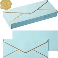 Enveloppes modernes personnalisées avec impression de logo autocollant, modèle DL N°5, pour invitations d'anniversaire, certificats, emballages cadeaux
