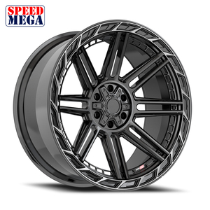 ล้อแม็กซ์ SPEED MEGA สีดำเงา ลายหลายก้าน ผลิตจากอะลูมิเนียมหล่อขึ้นรูปชิ้นเดียว สำหรับรถยนต์นั่งส่วนบุคคล ใช้ได้กับรถยนต์ทั่วไป - Product Image 5