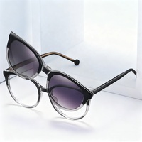 Montures de lunettes polarisées anti-lumière bleue 2 en 1 pour filles, protection UV pour ordinateur et extérieur, charnières rondes flexibles en alliage