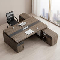 Ensemble table et chaise de bureau en forme de L, en PVC, moderne, pour deux personnes, face à face, de qualité commerciale, pour la maison/le bureau