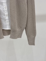 Cardigan en laine de haute qualité pour femme, à manches longues, col à revers, boutonnage simple, idéal pour le printemps, l'automne et l'hiver, style décontracté et tendance
