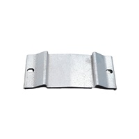 Collier de serrage intermédiaire et collier de serrage d'extrémité galvanisés à chaud en zinc-aluminium-magnésium pour support de panneau solaire, résistance au vent 56M/S, résistance à la neige 2.4kN/M