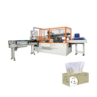 Machine d'emballage de mouchoirs en U à commande PLC pour ligne de production de mouchoirs en papier doux