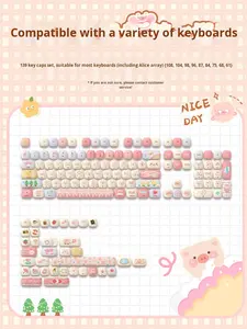 <span class=keywords><strong>Akko</strong></span> <span class=keywords><strong>Akko</strong></span> Bun ชุดกุญแจวันเดอร์แลนด์ (กุญแจ138) ม็อกโพรไฟล์สีย้อมระเหิด PBT - Product Image 5