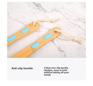 Brosse <span class=keywords><strong>de</strong></span> massage corporel en bois rond pour <span class=keywords><strong>gommage</strong></span> et nettoyage sous la douche - Product Image 4