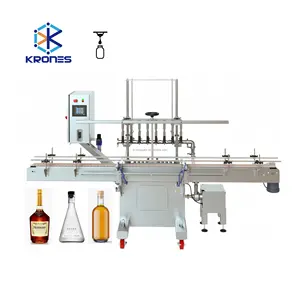 KOF Liner Glass Bottle Vodka Filling And Capping Machine Overflow Automatic Vodka Filling Machine