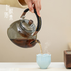 High Borosilicate Glass Teapot With Lid And Handle Heat Resistant For Home Use Electric Ceramic Stove New Chinese Style - Product Image 2