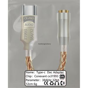 <span class=keywords><strong>Adaptateur</strong></span> de casque USB DAC de décodage audio numérique Cx31993 pour téléphone portable, convertisseur de ligne de décodage Type-C pour lecture audio - Product Image 6