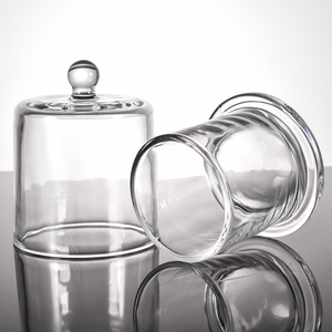 Stoples lilin kaca 200ml dekorasi dalam ruangan 300 ml stoples bel kaca kubah kaca dengan tutup bel kaca besar - Product Image 3