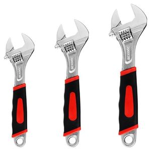 <span class=keywords><strong>ประแจ</strong></span>เคลื่อนย้ายได้เมตริกพร้อมยางกันลื่นสำหรับซ่อมท่อประปาและขันให้แน่นหรือคลายน็อตด้วยตัวเอง - Product Image 1