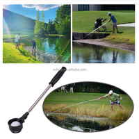 Récupérateur de balles de golf portable très demandé, accessoires de golf durables, télescopique 80 pouces en acier et alliage d'aluminium, noir