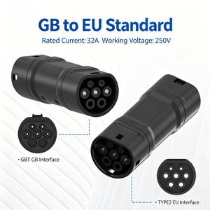 Adaptador de Cargador para Estación de Carga de Vehículos Eléctricos, GB/T a NACS AC250V 32A - Product Image 4