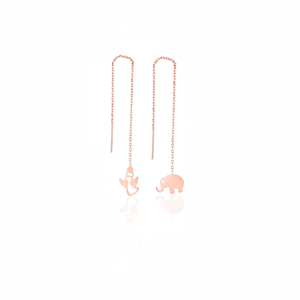 Azuris 925 <b>Sterling</b> <b>Silver</b> Fine <b>Dangle</b> <b>Earrings</b> Long Turkey - Product Image 2